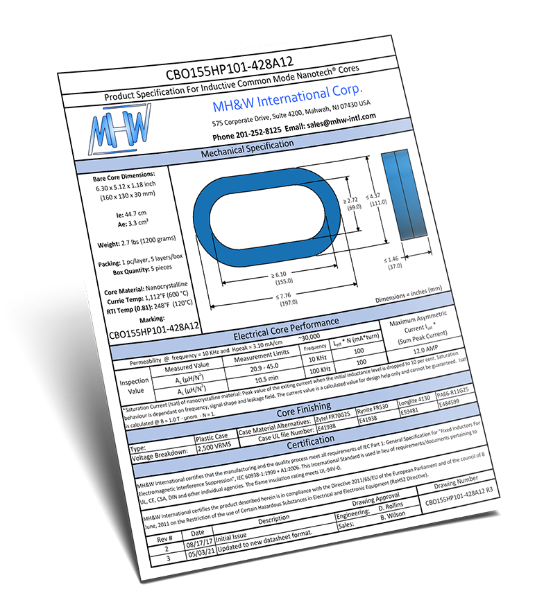 CBO155HP101-428A12 Datasheet