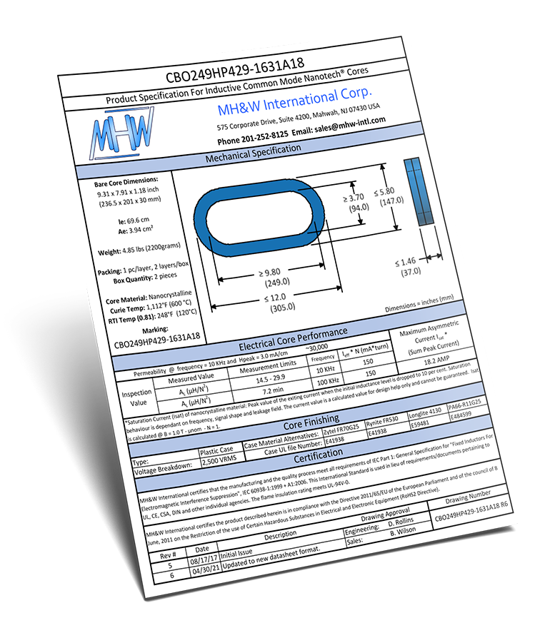 CBO249HP429-1631A18 Datasheet