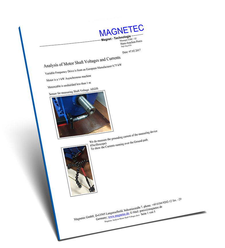 Magnetec Analysis Motor Shaft Voltages