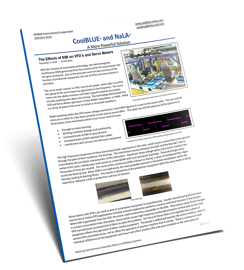 The Effects of EMI on VFD’s and Servo Motors