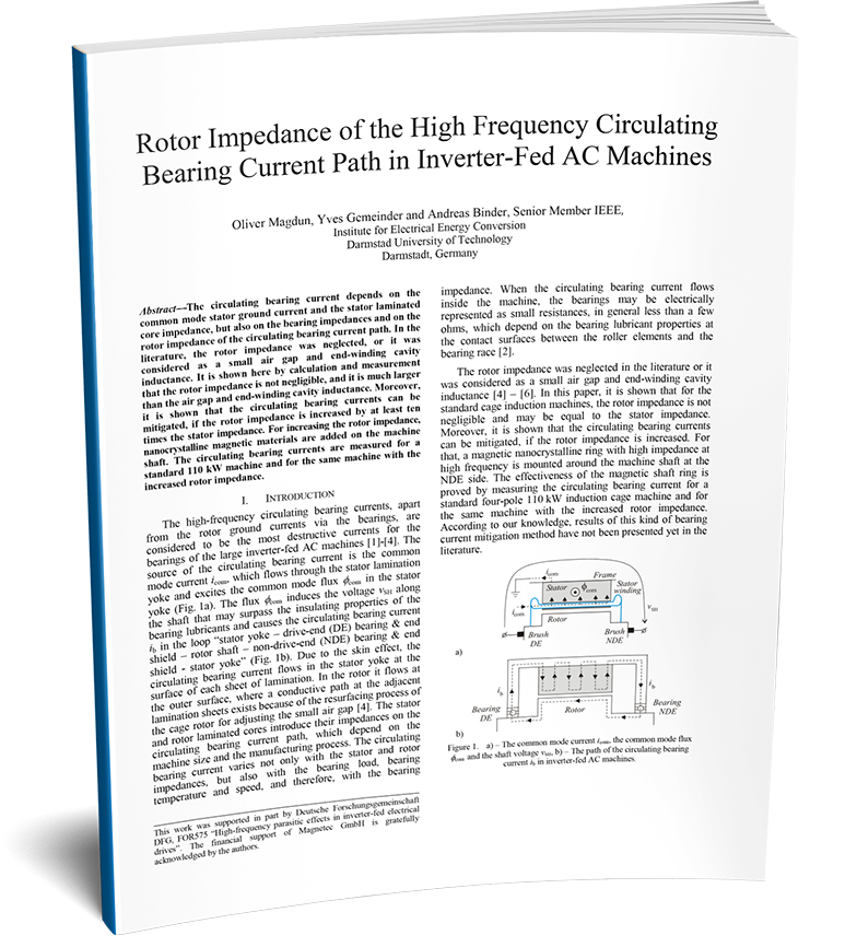 Rotor Impedance of the High Frequency Circulating Bearing Current Path in Inverter-Fed AC Machines